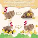 9 in 1 Chicken Stuffed Animal, Stuffed Chicken Toys for Kids Zippered Egg Laying Hen Plush with Baby Chicks, Eggs and Coop for Easter Christmas Birthday Gifts Farm Party Decors