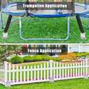 BeneLabel 2/4 Pack 18" 30" Ground Anchors Screw in Mobile Home Anchors Kits 2.8" Wide Tapered Spiral Trampoline Anchor Set with Bracket Swing Set Anchor for Playset, Tent, Shed, Fence, Swingset