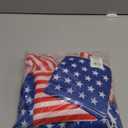 Patriotic Cornhole Stars & Stripes Bean Bags with Drawstring Bag - 6" Bean Bags with 12" Drawstring Bag (Set of 9) - Perfect for Backyard BBQs, Fourth of July Parties, and Other Patriotic Events