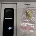 Logitech Circle View Apple HomeKit- Enabled Wired Doorbell with Logitech TrueView Video, Face Recognition, Color Night Vision, and Head-to-Toe HD Video - Black