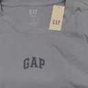 GAP Women's Short Sleeve Oversized Vintage Tee, Sky Blue (Large)