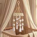 Wenqik Crib Mobile for Nursery Green Leaf Dragon Mobile Crib Forest Green Forest Shower Gift for and(Bohemia)