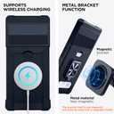 Multifunctional Google Pixel 10 Pro XL Case with Card Holder and Sliding Camera Cover - Wireless Charging Compatible Pixel 10 Pro XL Wallet Case with Magnetic Kickstand (Black)