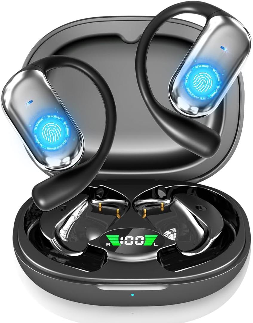 AI Real-Time Translation Earbuds-3-in-1 Wireless Bluetooth Translation Headphones for 144 Languages & Accents,Compatible with iOS & Android, Translation Device for Travel, Business, Learning (Black)