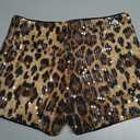 SOLY HUX Womens Cheetah Print Micro Shorts Leopard Y2k Mini Rave Outfits, Medium 
