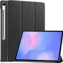 Lightweight Trifold Smart Case for Samsung Galaxy Tab S10 FE+/ S10 FE Plus 2025 13.1 Inch, Auto Wake/Sleep Cover with Stand Black
