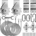 ColourTree Hardware Kit Winch Set for Rectangle/Square Sun Shade Sails Canopy, Easy-Tensioning, 316 Military-Grade Stainless Steel(Winch + Hardware Kit + Cables)