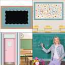 4 x Fancy Land Calming Blue Bulletin Board Border Scalloped Border Trim for Classroom 52ft