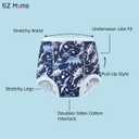 EZ Moms 10 Packs Double Absorption Training Underwear Toddler Training Panties 5t Boys Underwear High Waist Cotton Reusable Potty Training Underwear for Boys 5T