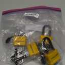 CINCINNO 4 Pack Heavy Duty Covered Laminated Steel Padlocks Keyed Alike, Weatherproof Padlocks with 1-9/16 in. Wide Body, Long Shackle for Gate, Shed, Storage Locker Lock