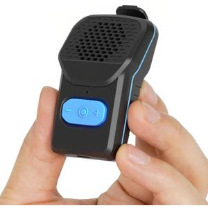 Wearable Bluetooth Speaker, 10H Working Time Clip On Portable Mini Personal Speaker, IPX7 Waterproof, Clean Sound, BT 5.3, ENC Built-in Mic, Hands-Free Music/Calls for Outdoor Work