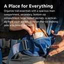 Osprey Stratos 34L Men's Hiking Backpack - Camping Bag with Waterproof Raincover, Bottle Pockets, & Gear Straps, Raven Black, 22 x 13 x 13