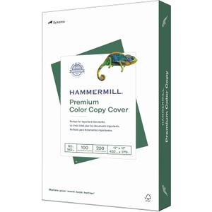 Hammermill Cardstock, Premium Color Copy, 60 lb, 11 x 17-100 Bright, Made in the USA Card Stock, 122556R, White - 1 Pack (250 Sheets)