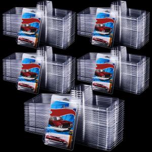 Wesiti 120 Pcs Protector Case Compatible with Hot Wheels Plastic Model Car Clamshell Cases Display Clear Protective Car Blister Pack Covers for Storage, 7.5 x 5 x 2 Inch