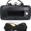 Backup Camera Tailgate Handle Rear View Camera Liftgate Latch Handle with Keyhole Compatible with 2014-2015 Chevrolet Chevy Silverado Sierra 1500 Replaces 23128692