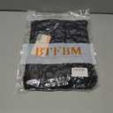 BTFBM Casual Fall Tops for Women 2025 Long Sleeves Solid Shirts Crew Neck Loose Fit Work T Shirt (Black, S)