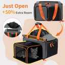 Cat Pet Carrier Soft Sided Bag Airline Approved, Foldable Travel Large Carrier for Small Kittens Medium Cats Up to 15 Lbs, Expandable Carrying Case for Car, Comfortable for Transport