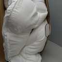 BDEUS King Mattress Pad, Extra Thick 1450GSM Mattress Topper, Four Leaf Clover Soft Mattress Protector Cover with 21" Deep Pocket for Back Pain Relief, 3D+7D Down Alternative Fill Overfilled, White