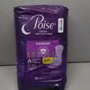 Poise Overnight Incontinence & Postpartum Pads for Bladder Leaks, 8 Drop Extra Coverage, 36 Count
