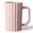 Mintlyfe Baby Bath Rinse Cup, Silicone Body Washing Rinser Cup with Easy Grip Handle, Wash Rinse Cup for Kids (Blush)