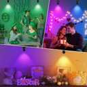 RGBW Spot Lights Indoor, 6W Uplighting 16 Color Changing Uplights Indoor with Remote Control, Plant Spotlight Party Decorative with Base and Stake,1 Pack