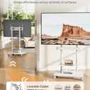 ECOTINY Rolling TV Stand with Soundbar Mount for 37-75inch TVs up to 154lbs
