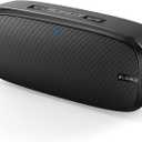 LENRUE Bluetooth Speaker, Wireless Portable Speaker with Loud Stereo Sound, Rich Bass, 12-Hour Playtime, Built-in Mic. Perfect for iPhone, Samsung and More (Black)