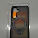 TORRAS 360 Spin for Samsung Galaxy S25 Case with Stand, Fit for MagSafe, 3X Military Grade Protective, Rotatable Kickstand for Samsung S25 Case, Magnetic Ring Slim Hard Cover, Matte Black 6.2''