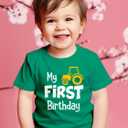 First Birthday Outfit boy 1st Birthday boy Gifts one Year Old Shirt Baby Boys (Green)