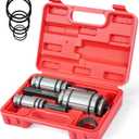 DAYUAN Upgraded 3 Pcs 1-1/8 inch to 3-1/2 inch Exhaust Pipe Expander Tool Set, Tail Pipe Spreader Kit Compatible with Most Vehicles and Trucks Red Case