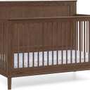 Delta Children Penelope 6-in-1 Convertible Crib - Greenguard Gold Certified, Teak Brown