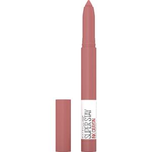 Maybelline Super Stay Ink Crayon Lipstick Makeup, Precision Tip Matte Lip Crayon with Built-in Sharpener, Longwear Up To 8Hrs, On The Grind, Purple Mauve Pink, 1 Count (0.04 Ounce (Pack of 1))