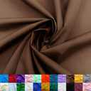 Ice Fabrics Cotton Polyester Broadcloth Fabric by The Yard - 60" Wide Soft & Breathable Broadcloth Fabric for Sewing - Perfect for Apparel, Bedding, Curtains and More - Brown - 3 Yards