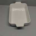 MALACASA 4.4 QT Baking Dish, 9x13 Large Casserole Dish for Oven, Ceramic Baking Pan, Rectangular Lasagna Pan Deep with Handles for Baking, Durable Microwave Oven Safe, Wedding Gift,White, Series BAKE-BAKE