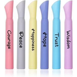 3 x Pastel Highlighters, 6 Pack Soft Color Tank Style Chisel Tip Highlighter Pens, Cute Aesthetic Markers for Notes, Planner, Journaling, School and Office Supplies
