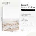 Beach Wall Art Boho Prints Coastal Canvas Wall Art Beach Pictures Pampas Grass Ocean Poster Plant Landscape Scene Artwork for Living Room Bedroom Decor 24x36x3 Inch Wrapped Canvas (36L" x 24W")