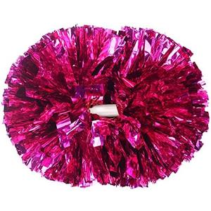 Blaward Cheerleading Pom Poms for Girls with Baton Handle, Upgrade Fluffy Cheerleader Pom Poms for Kids Adults Sport Dance Cheer Pompoms for School Game Team Spirit Cheering - 2 Pack