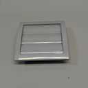 Vent Systems 4" Inch Gray Plastic Vent Cover  Weather-Resistant Louvered Exhaust Outlet with Flap and Built-in Mesh Screen for Bathroom and Kitchen Exhaust, Garage, Office, HVAC System  Outdoor Use