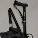 REHAND Walking Cane for Men & Women - Foldable, Adjustable, Lightweight, Self Standing Pivot Walking Cane, Soft Handle Grip, with Travel Bag, Walking Sticks for Seniors & Adults (Black)