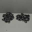 Zcaukya 2 Pcs Halloween Plastic Chain, 6 FT Halloween Props Fake Chains, Plastic Chain Links Creepy Costumes Accessories Haunted House Decor