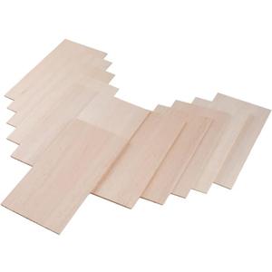 12 Pack Balsa Wood Sheets 1/8 x 4 x 8 Inch Natural Wood Color Unfinished Wood for DIY Crafts Make Models of House Airplane Ship Boat DIY Wooden Plate Model (200x100x3mm)
