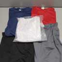 GYM REVOLUTION Men's Workout Gym Hipster Curved Hem Muscle Fitness Hip Hop T Shirts, Gymt01b/5pc/Set a, M