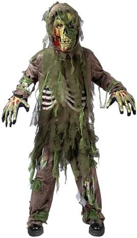 Spooktacular Creations Swamp Deluxe Skeleton Living Dead Zombie Costume for Halloween Kids Monster Role-Playing Size M