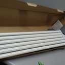 TONIAL 1 Inch Double Curtain Rods for Windows, 140 to 180 Inch, Warm White