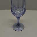 7OZ Plastic Glasses, Reusable Vintage Goblets Unbreakable Drinking Glasses Crystal Water Cups Champagne for Wedding, Parties, Mother's Day (12, Blue)