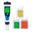 YINMIK Digital Pool Salt Tester & pH Meter, 5 in 1 Salinity Meter for Salt Water Pool, Hot Tub & Aquarium, EC TDS Temperature Tester, Professional High Accuracy