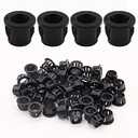 Auvotuis 1/2 Inch Round Snap Bushing Black Nylon Snap in Cable Hose Bushing Grommet Protector