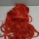 Red Curly Wig, Max Beauty Red Mermaid Cosplay Wigs for Woman with Starfish Hair Clips, Adult Long Hair Daily Wig Heat Resistant Synthetic Fiber for Halloween for Cosplay for Christmas (Red 1)