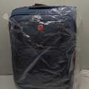 Laduga Softside Expandable Luggage with Large Steel Wheels Carry-On Luggage Suicase (Blue, 21-Inch)