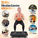 Vibration Plate Exercise Machine 460 Lbs Capacity, 200 Speeds Full Body Workout Vibrating Plate for Lymphatic Drainage Weight Loss, Shake Platform with Bluetooth for Women Men,2D6Z